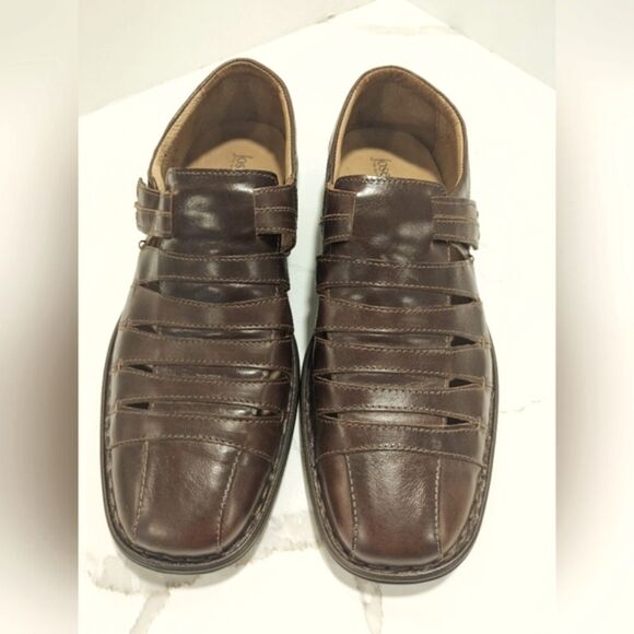 Joseph Seibel Steven closed toe smart leather sandal velcro fastening size 10 - Picture 2 of 9